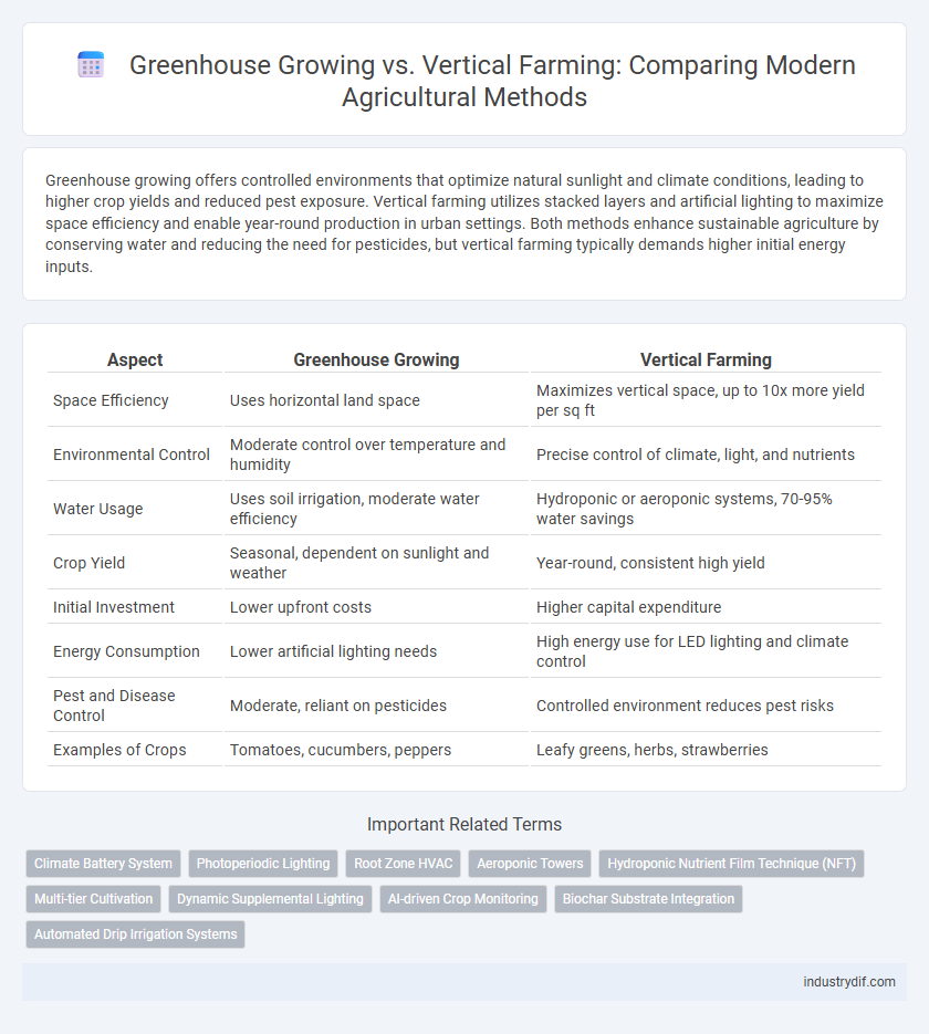 Greenhouse Growing vs. Vertical Farming: Comparing Modern Agricultural Methods