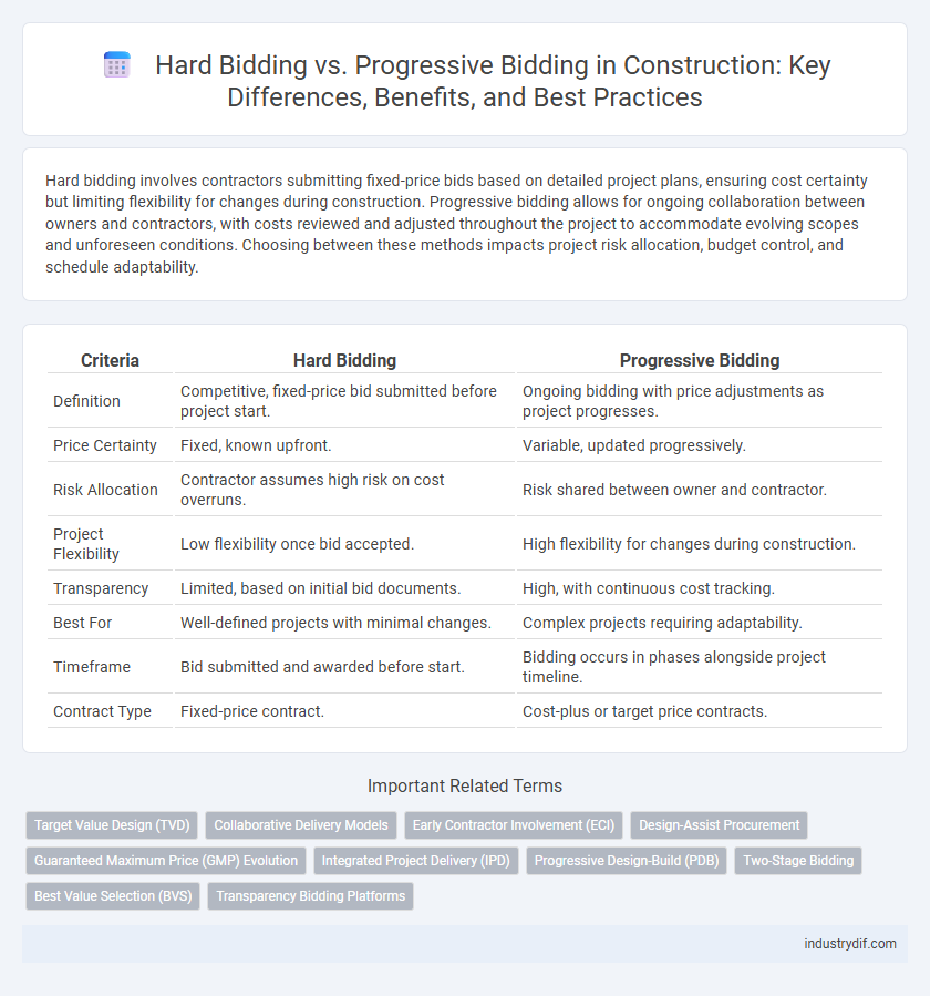Hard Bidding vs. Progressive Bidding in Construction: Key Differences, Benefits, and Best Practices