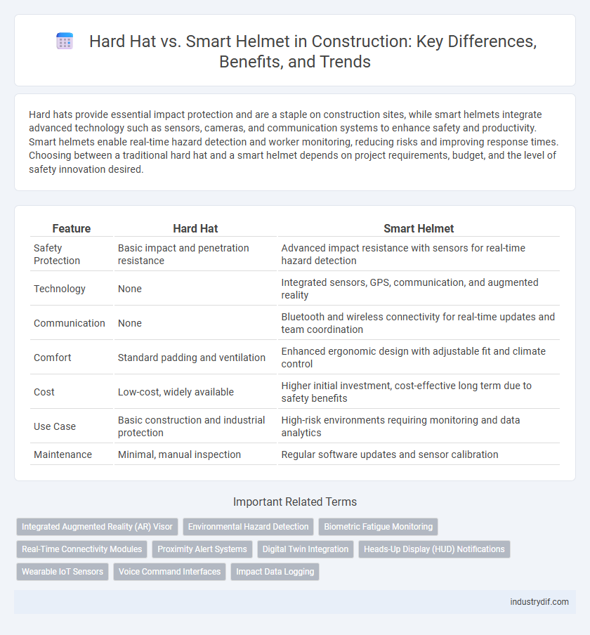 Hard Hat vs. Smart Helmet in Construction: Key Differences, Benefits, and Trends