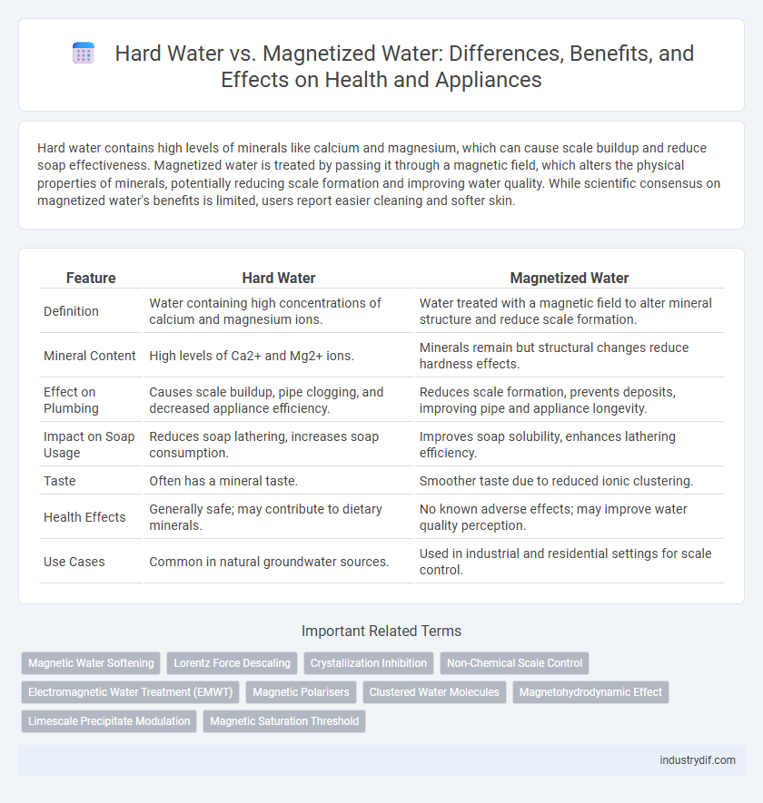 Hard Water vs. Magnetized Water: Differences, Benefits, and Effects on Health and Appliances