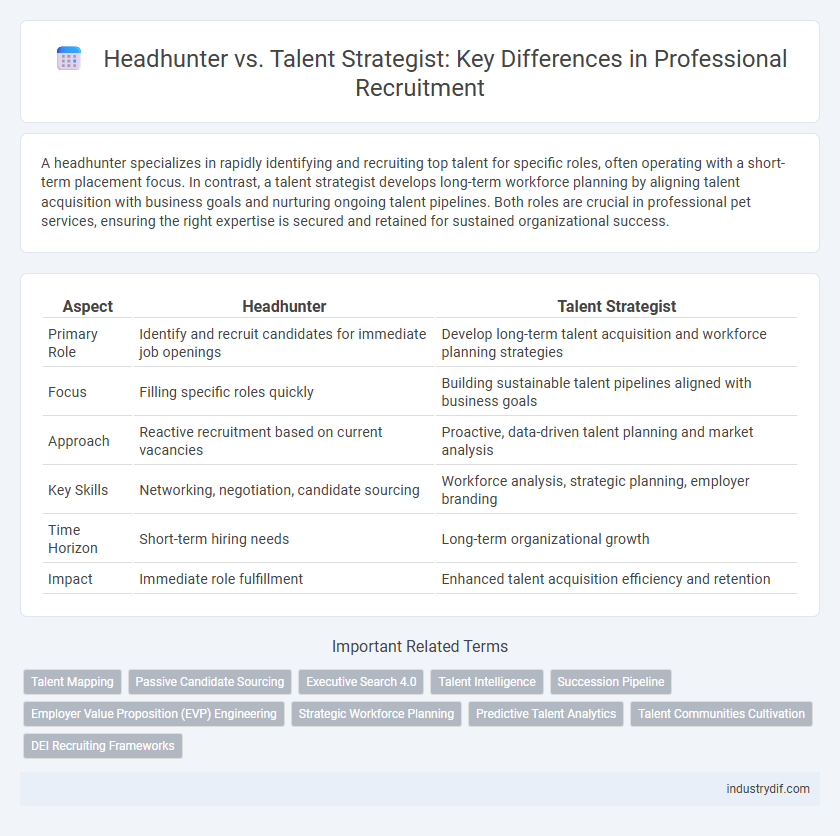Headhunter vs. Talent Strategist: Key Differences in Professional Recruitment
