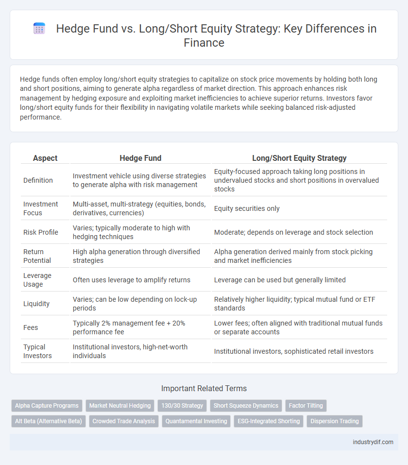 Hedge Fund vs. Long/Short Equity Strategy: Key Differences in Finance