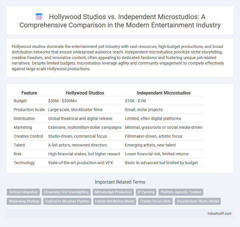 Hollywood Studios vs. Independent Microstudios: A Comprehensive Comparison in the Modern Entertainment Industry