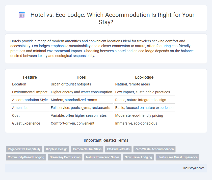 Hotel vs. Eco-Lodge: Which Accommodation Is Right for Your Stay?