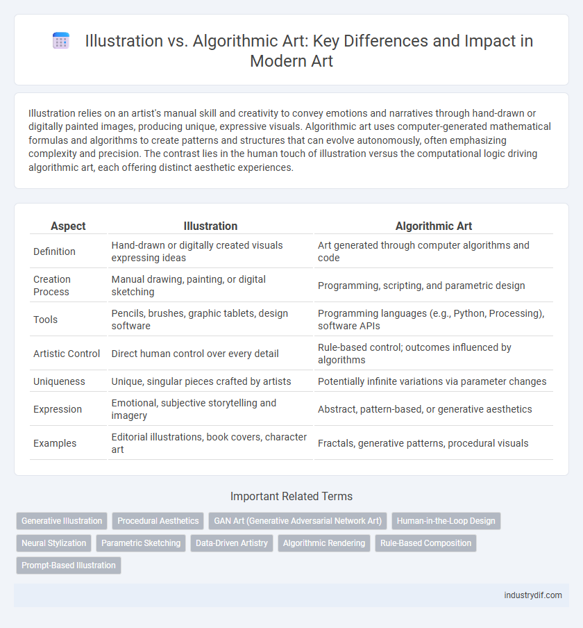 Illustration vs. Algorithmic Art: Key Differences and Impact in Modern Art