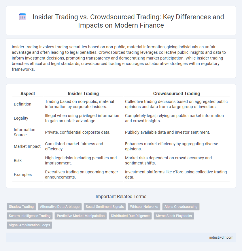 Insider Trading vs. Crowdsourced Trading: Key Differences and Impacts on Modern Finance