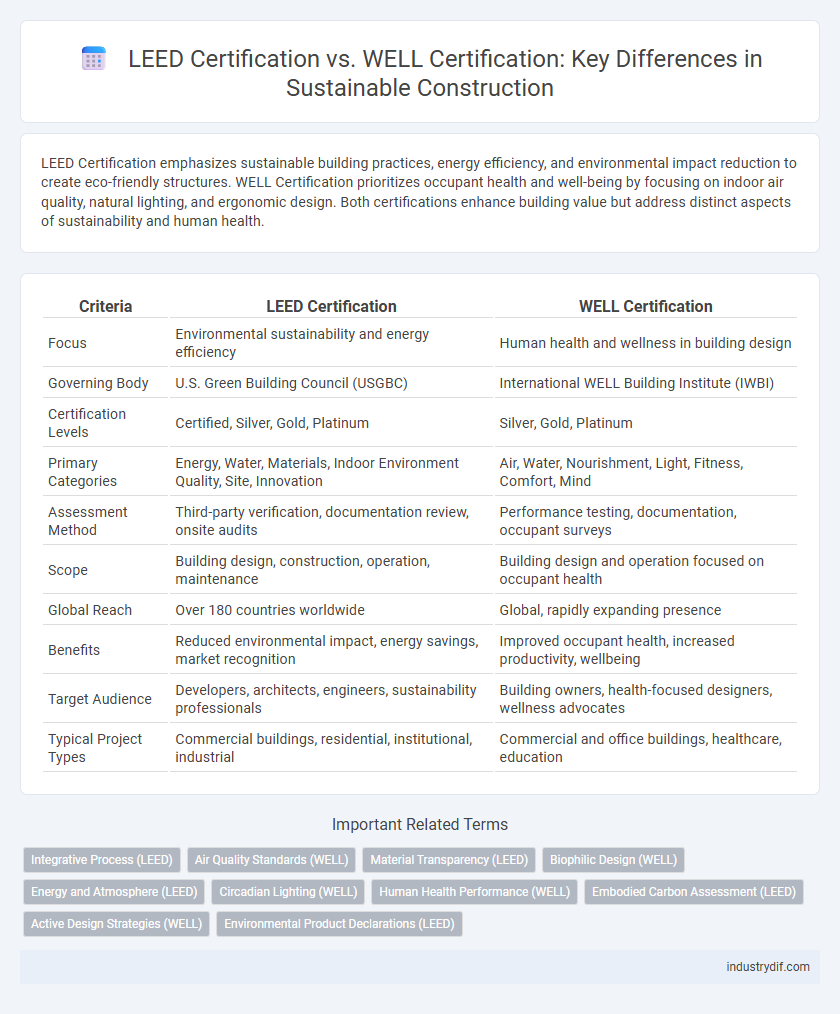 LEED Certification vs. WELL Certification: Key Differences in Sustainable Construction