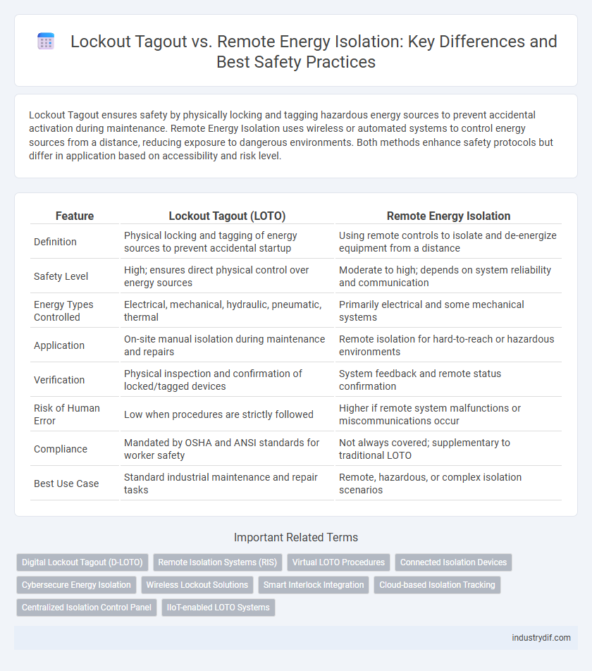 Lockout Tagout vs. Remote Energy Isolation: Key Differences and Best Safety Practices