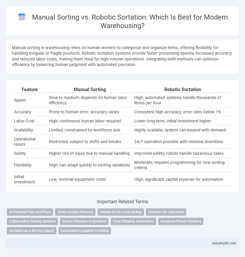 Manual Sorting vs. Robotic Sortation: Which Is Best for Modern Warehousing?