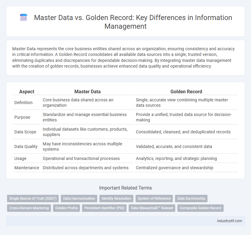 Master Data vs. Golden Record: Key Differences in Information Management