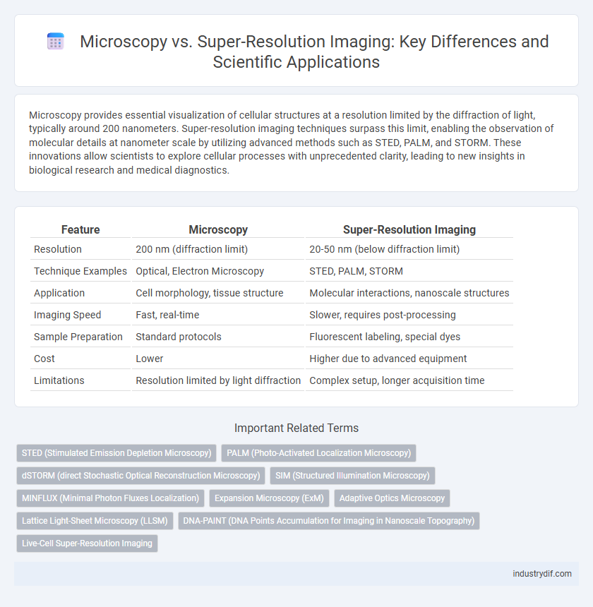 Microscopy vs. Super-Resolution Imaging: Key Differences and Scientific Applications