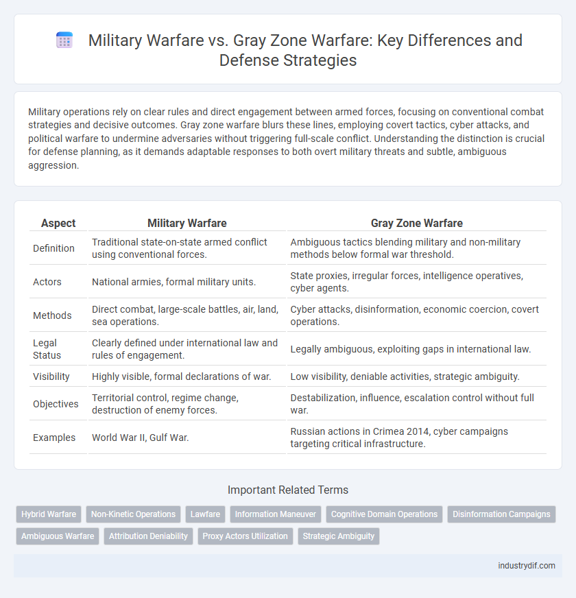 Military Warfare vs. Gray Zone Warfare: Key Differences and Defense Strategies