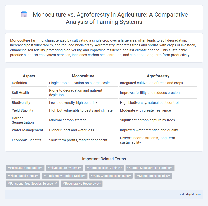 Monoculture vs. Agroforestry in Agriculture: A Comparative Analysis of Farming Systems