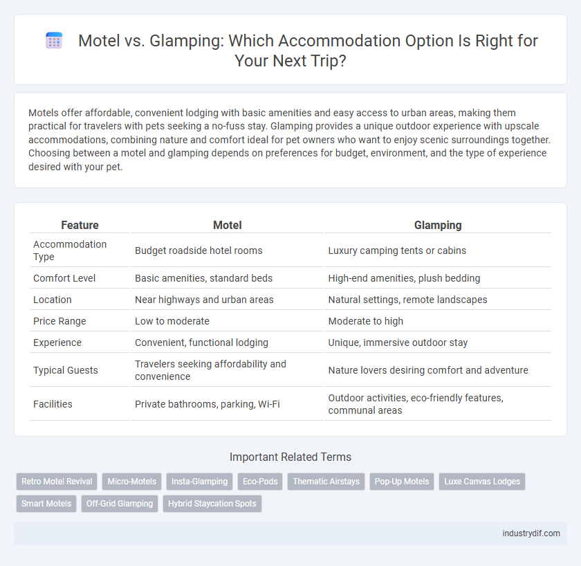 Motel vs. Glamping: Which Accommodation Option Is Right for Your Next Trip?