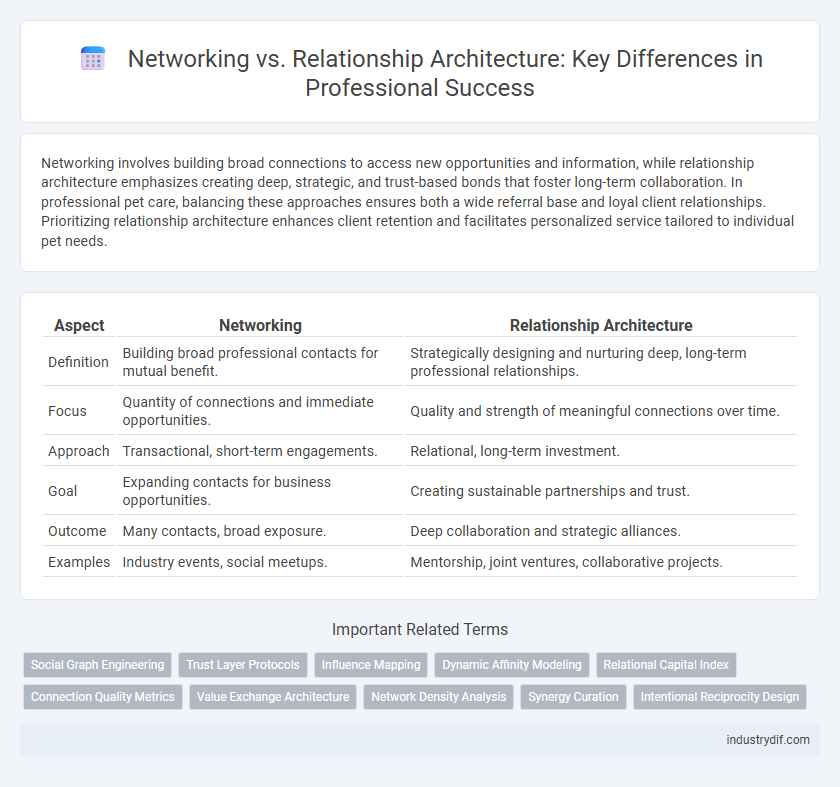 Networking vs. Relationship Architecture: Key Differences in Professional Success