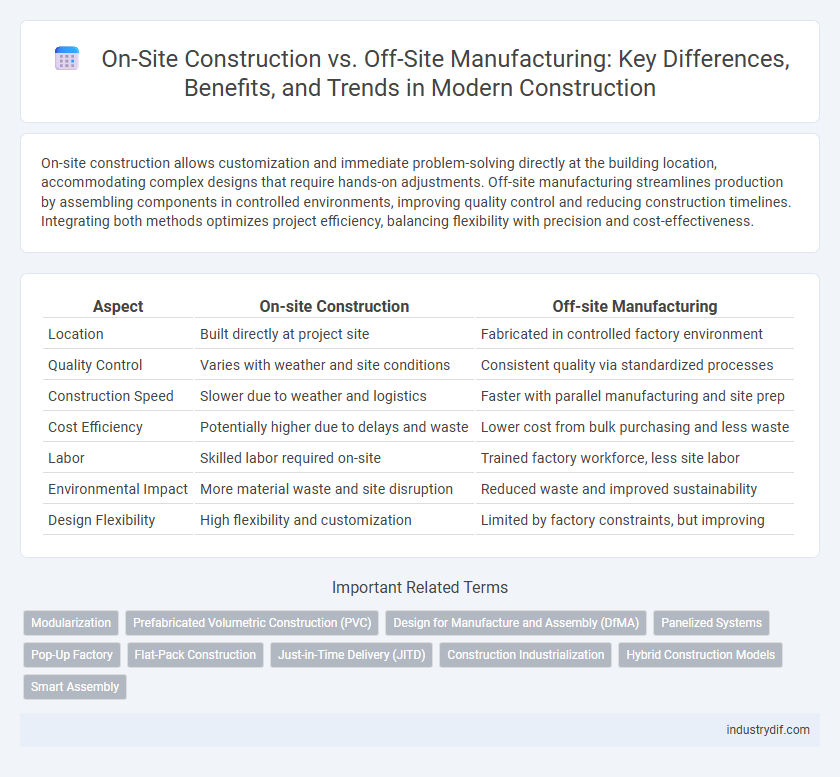 On-Site Construction vs. Off-Site Manufacturing: Key Differences, Benefits, and Trends in Modern Construction
