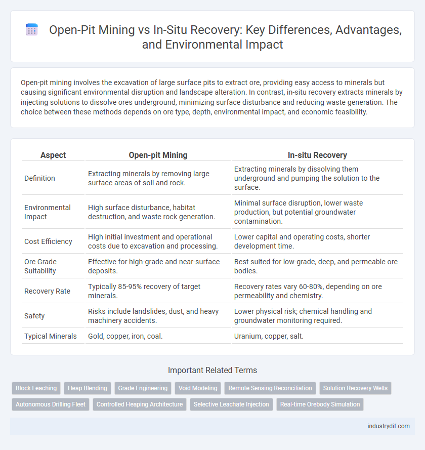 Open-Pit Mining vs In-Situ Recovery: Key Differences, Advantages, and Environmental Impact