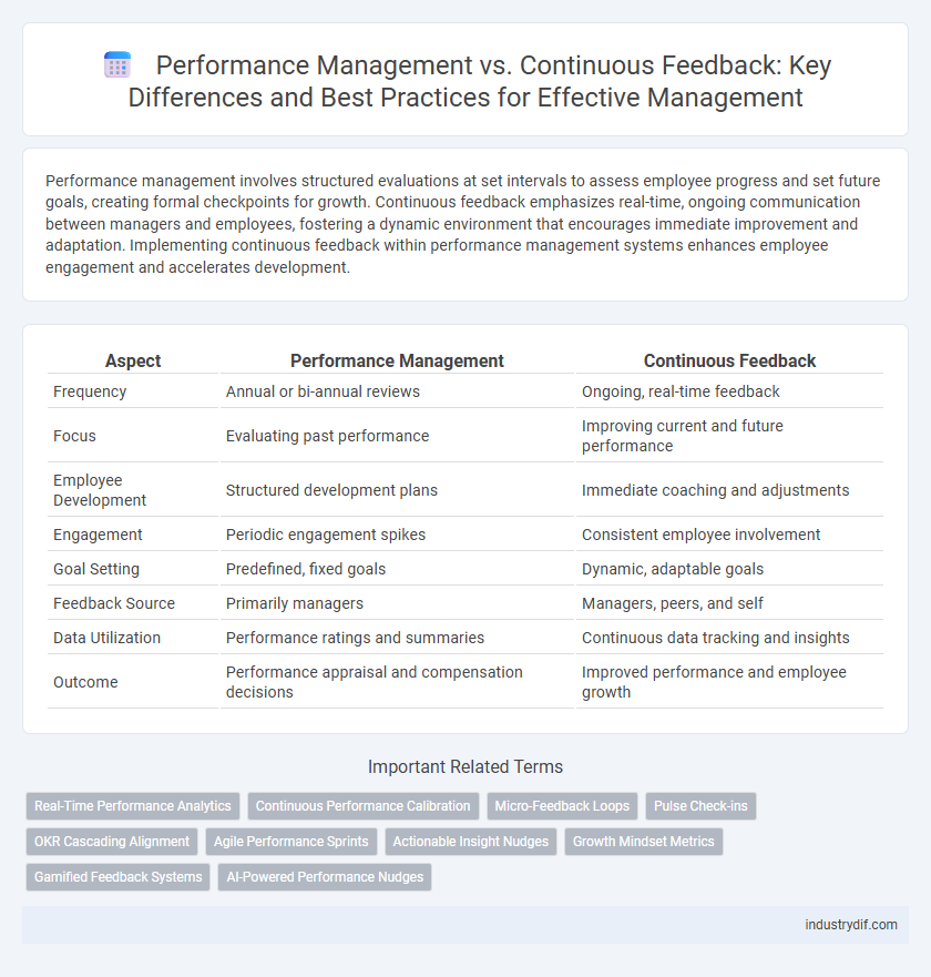 Performance Management vs. Continuous Feedback: Key Differences and Best Practices for Effective Management