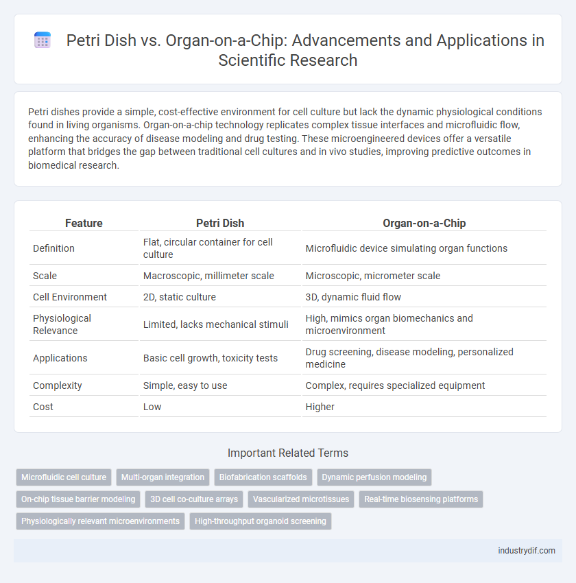 Petri Dish vs. Organ-on-a-Chip: Advancements and Applications in Scientific Research