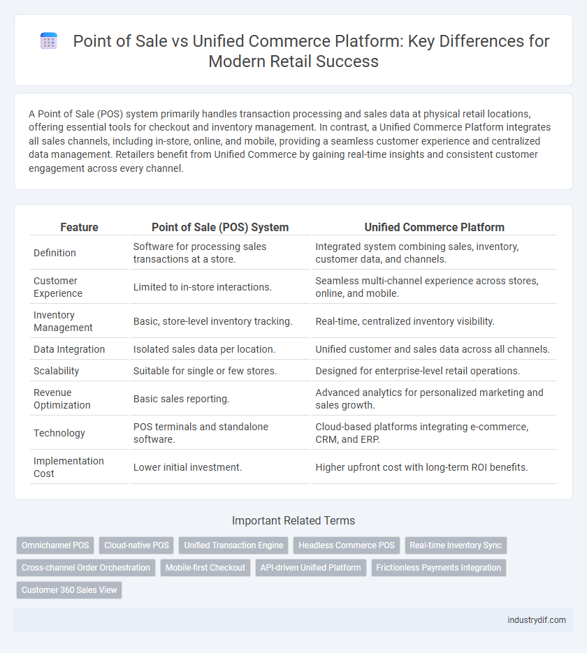 Point of Sale vs Unified Commerce Platform: Key Differences for Modern Retail Success