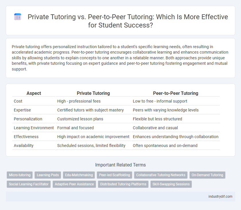 Private Tutoring vs. Peer-to-Peer Tutoring: Which Is More Effective for Student Success?