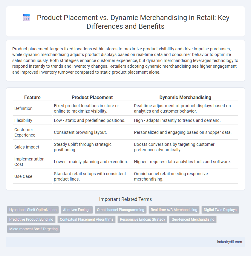 Product Placement vs. Dynamic Merchandising in Retail: Key Differences and Benefits