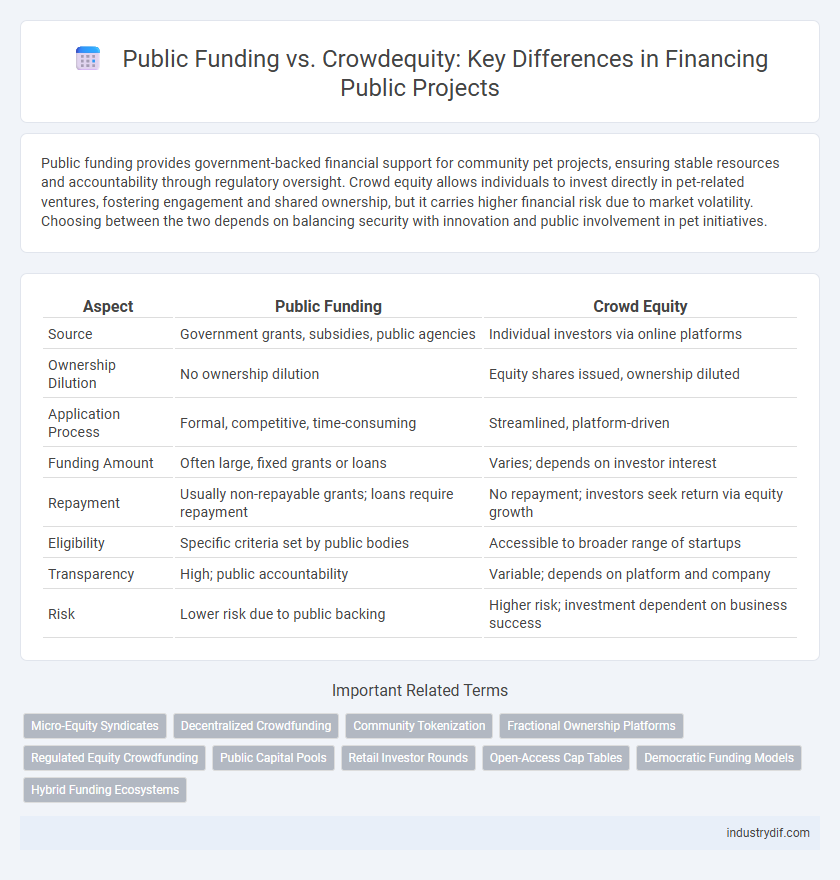 Public Funding vs. Crowdequity: Key Differences in Financing Public Projects