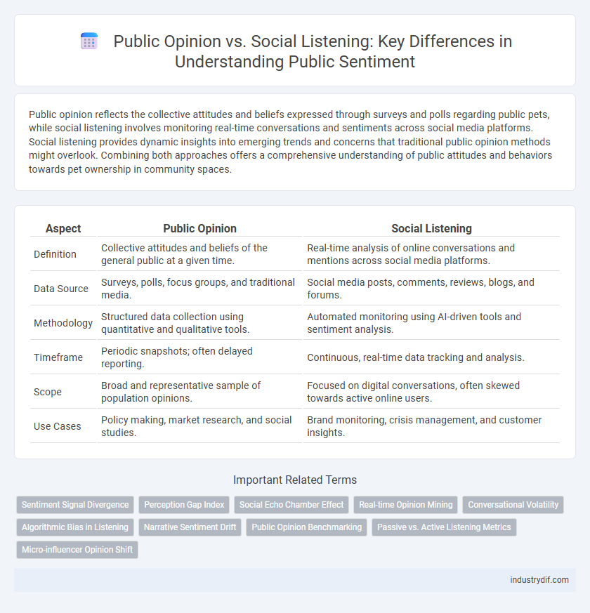 Public Opinion vs. Social Listening: Key Differences in Understanding Public Sentiment
