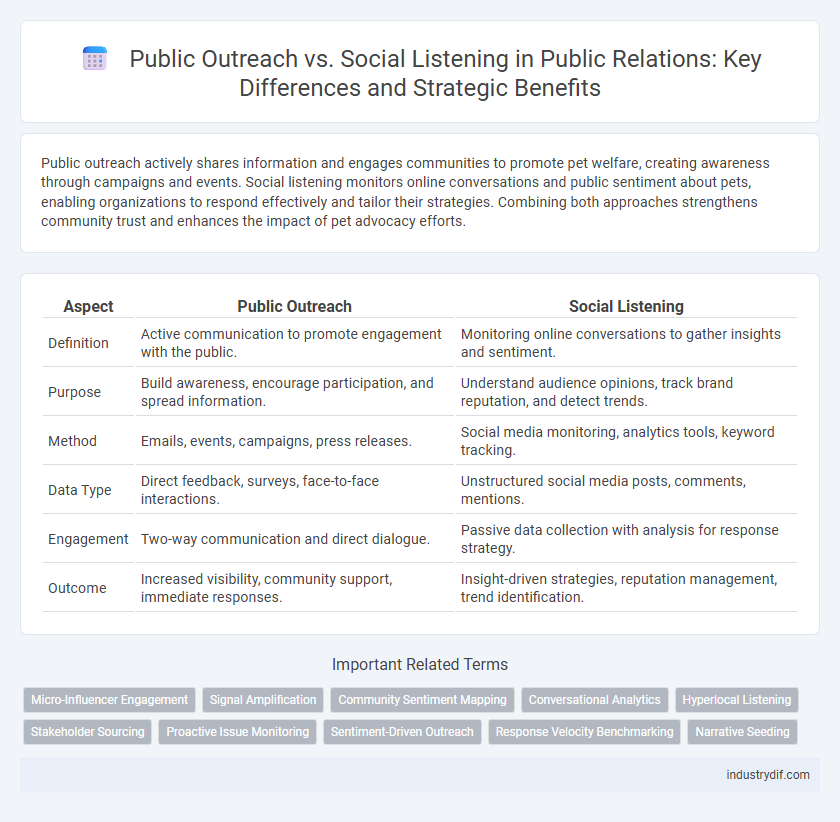 Public Outreach vs. Social Listening in Public Relations: Key Differences and Strategic Benefits