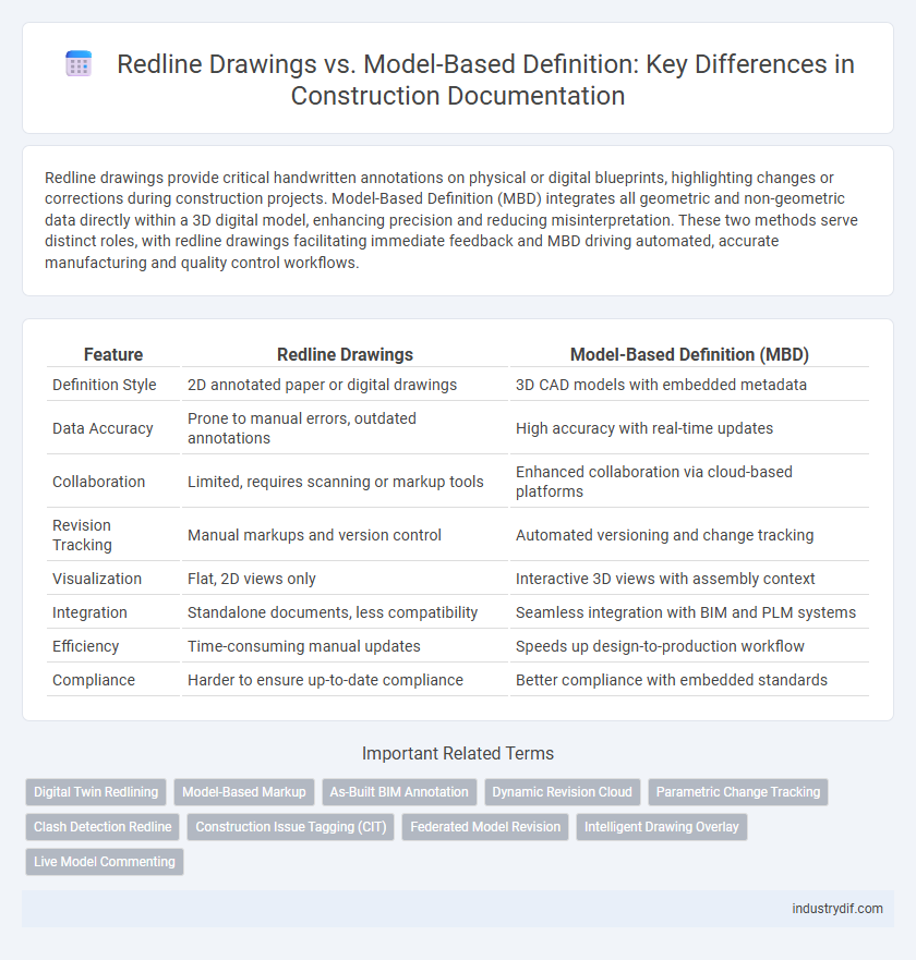 Redline Drawings vs. Model-Based Definition: Key Differences in Construction Documentation