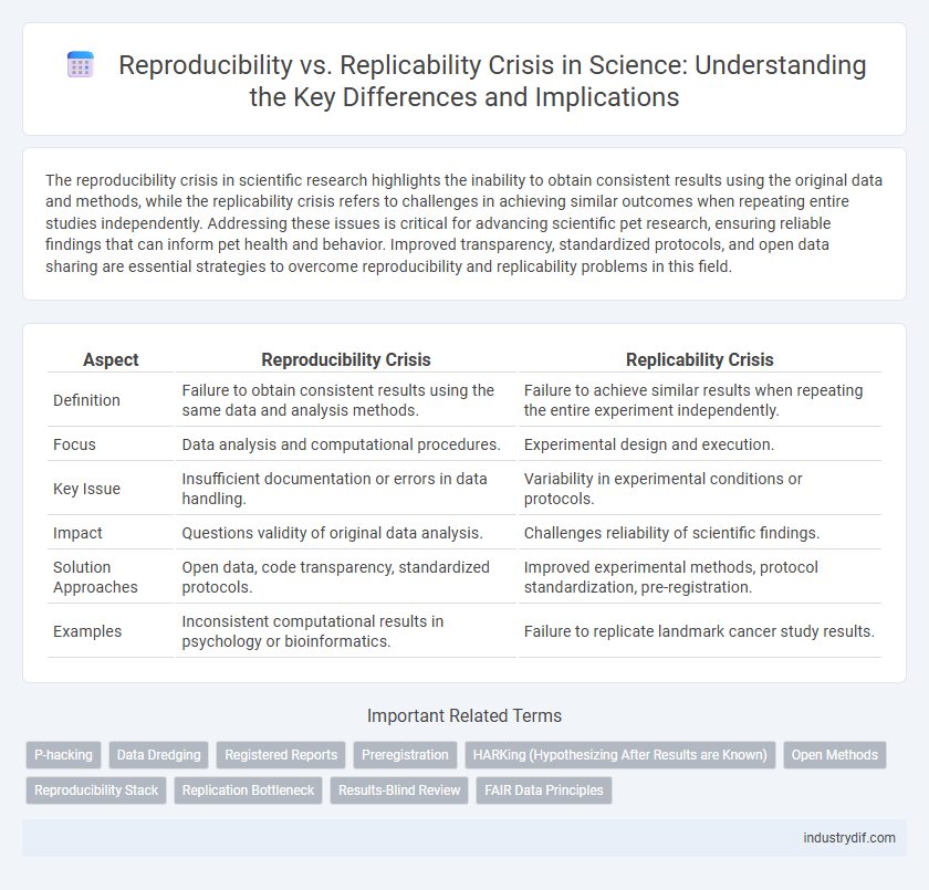 Reproducibility vs. Replicability Crisis in Science: Understanding the Key Differences and Implications