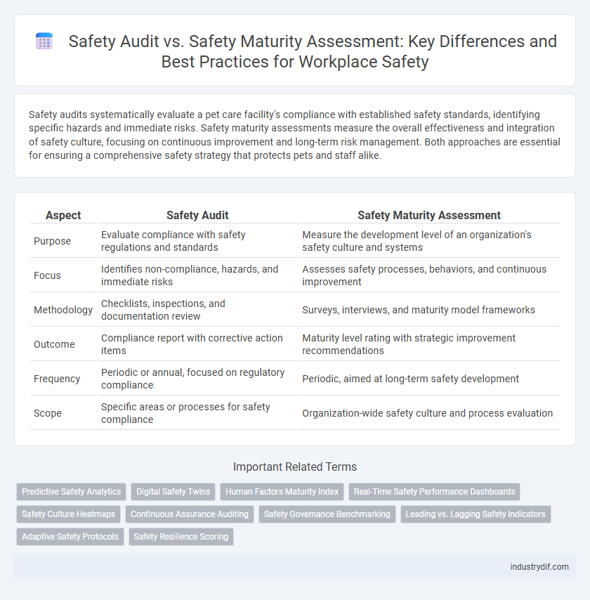 Safety Audit vs. Safety Maturity Assessment: Key Differences and Best Practices for Workplace Safety