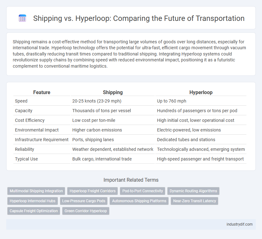 Shipping vs. Hyperloop: Comparing the Future of Transportation