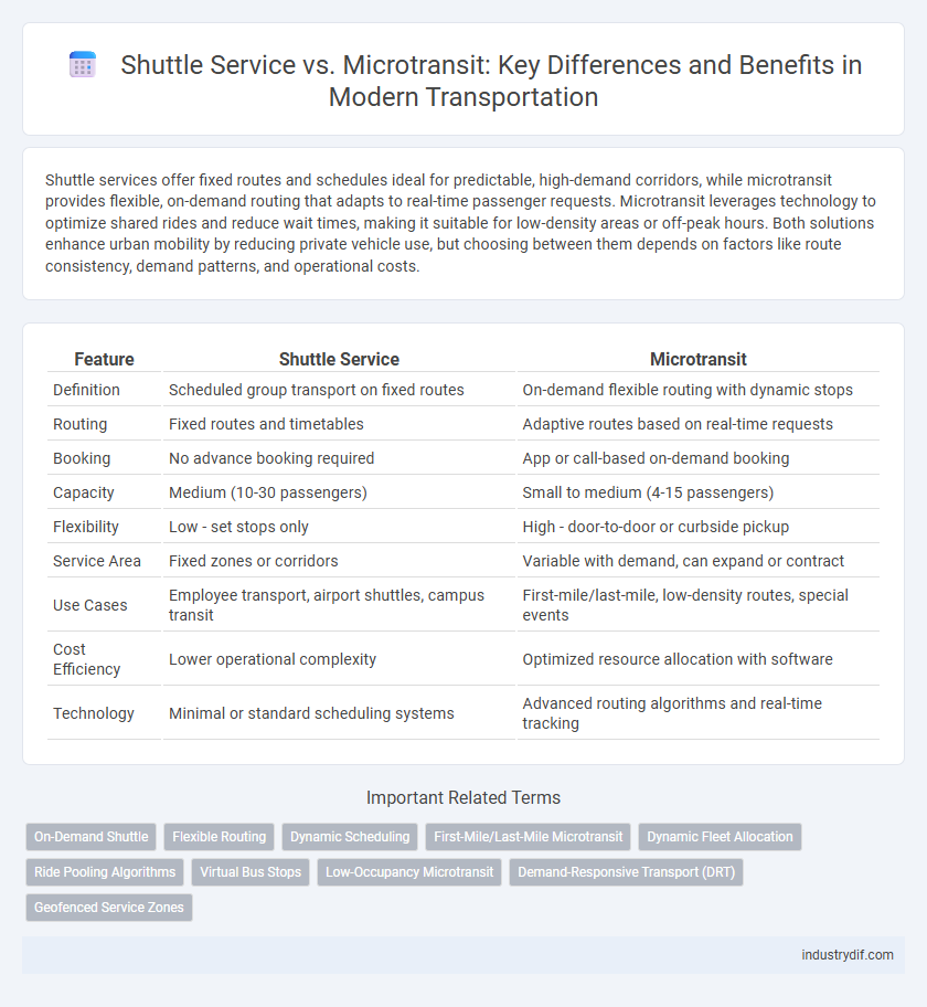 Shuttle Service vs. Microtransit: Key Differences and Benefits in Modern Transportation