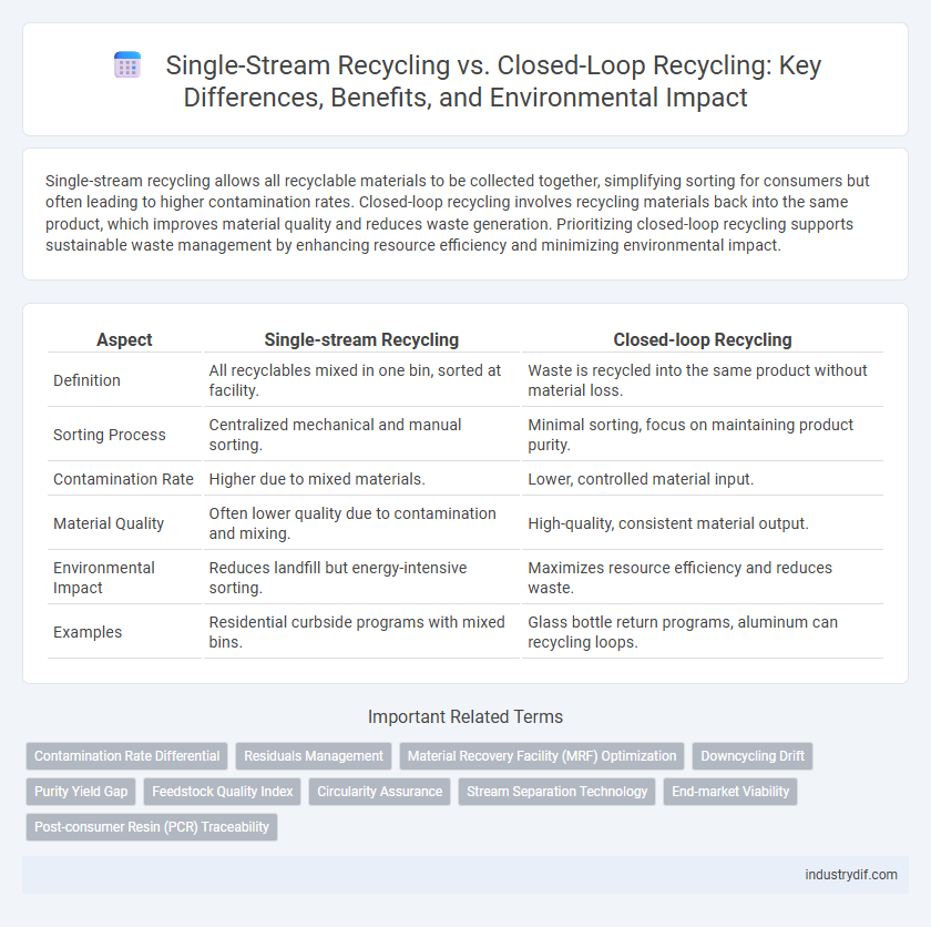 Single-Stream Recycling vs. Closed-Loop Recycling: Key Differences, Benefits, and Environmental Impact