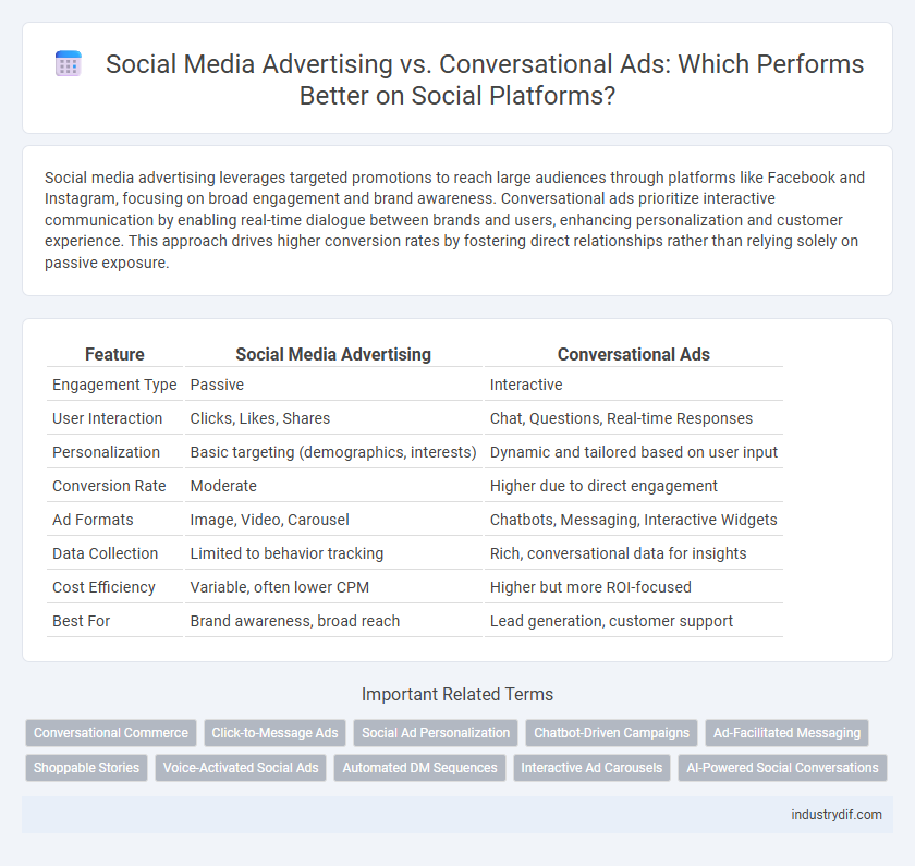 Social Media Advertising vs. Conversational Ads: Which Performs Better on Social Platforms?