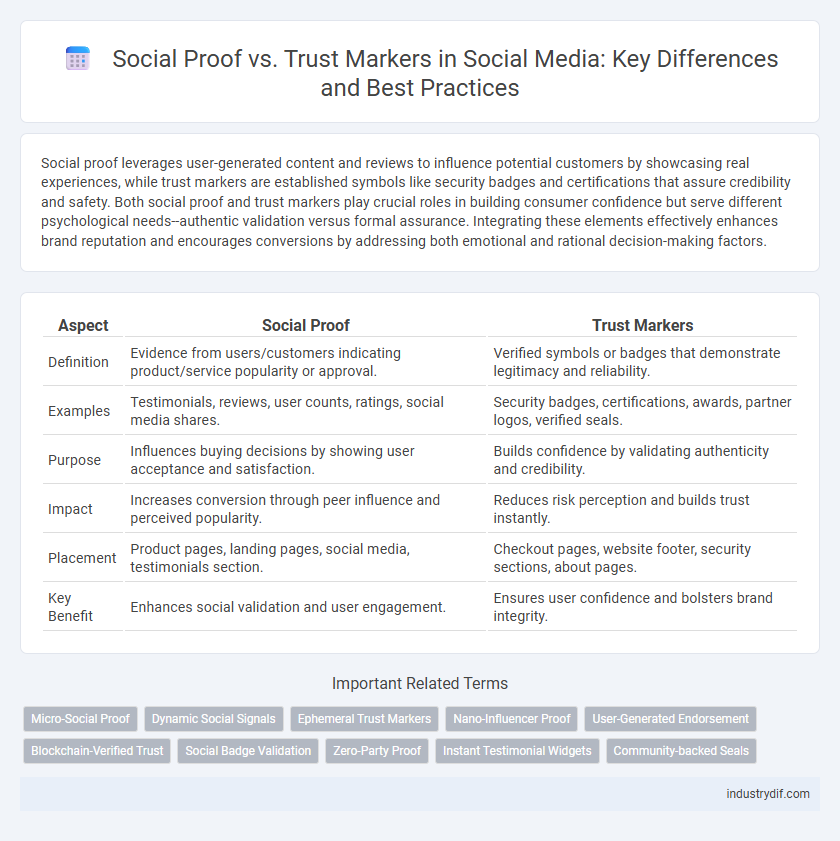 Social Proof vs. Trust Markers in Social Media: Key Differences and Best Practices