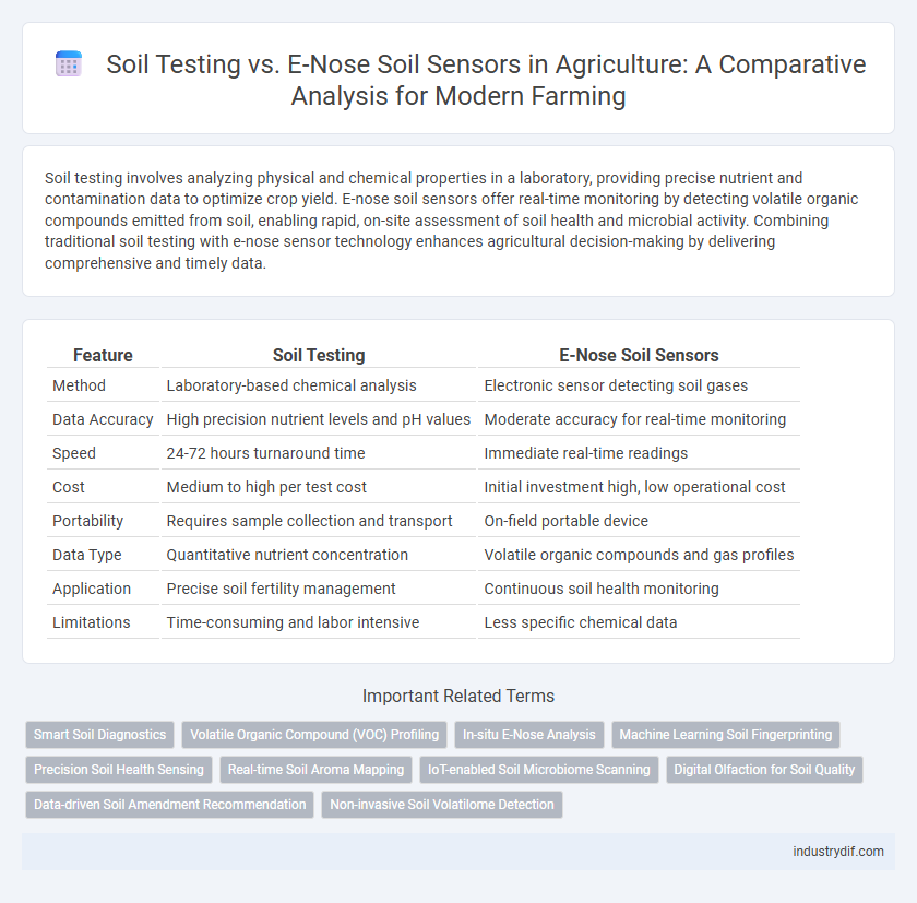 Soil Testing vs. E-Nose Soil Sensors in Agriculture: A Comparative Analysis for Modern Farming