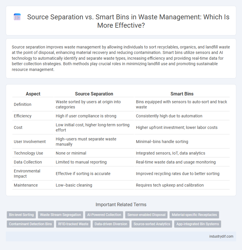 Source Separation vs. Smart Bins in Waste Management: Which Is More Effective?