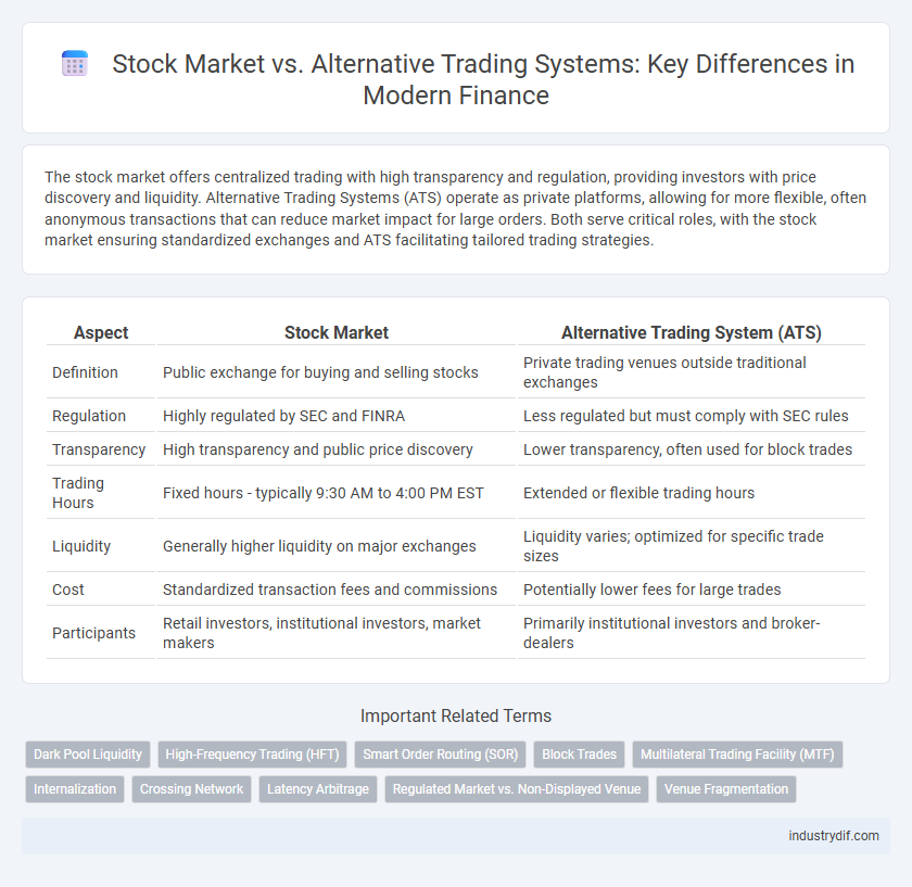 Stock Market vs. Alternative Trading Systems: Key Differences in Modern Finance