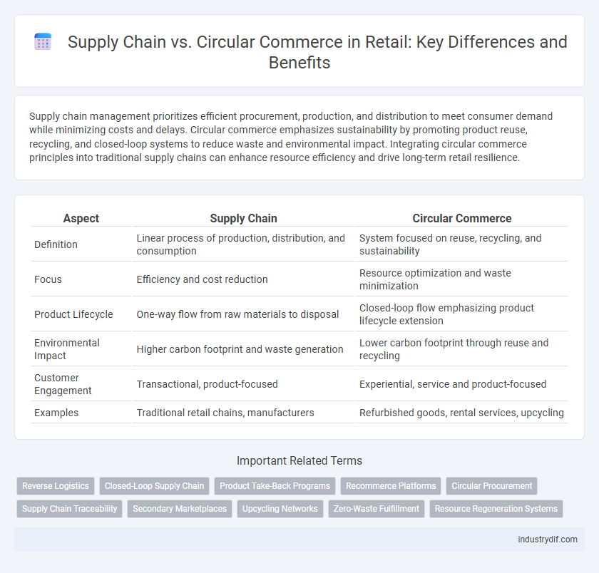 Supply Chain vs. Circular Commerce in Retail: Key Differences and Benefits