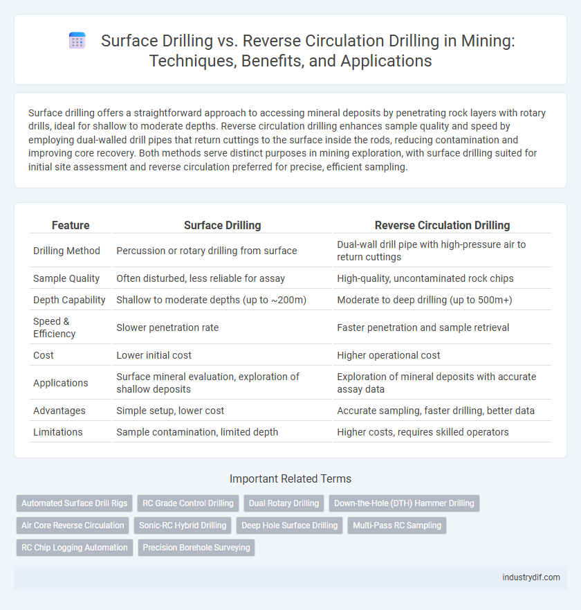 Surface Drilling vs. Reverse Circulation Drilling in Mining: Techniques, Benefits, and Applications
