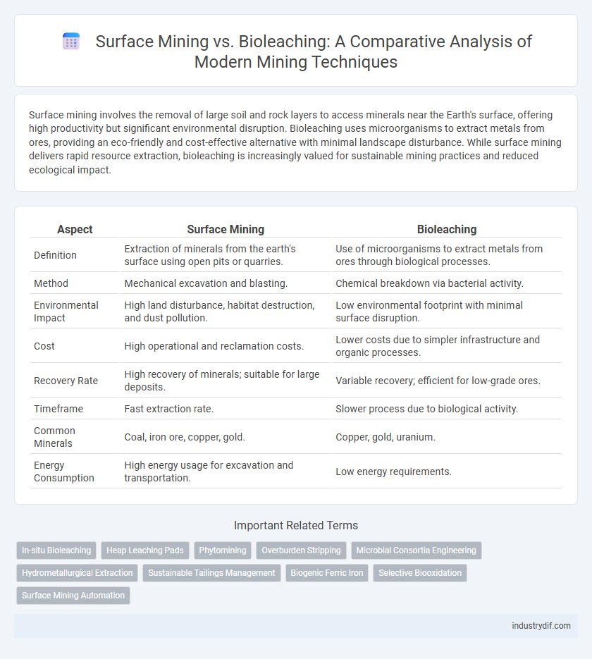 Surface Mining vs. Bioleaching: A Comparative Analysis of Modern Mining Techniques
