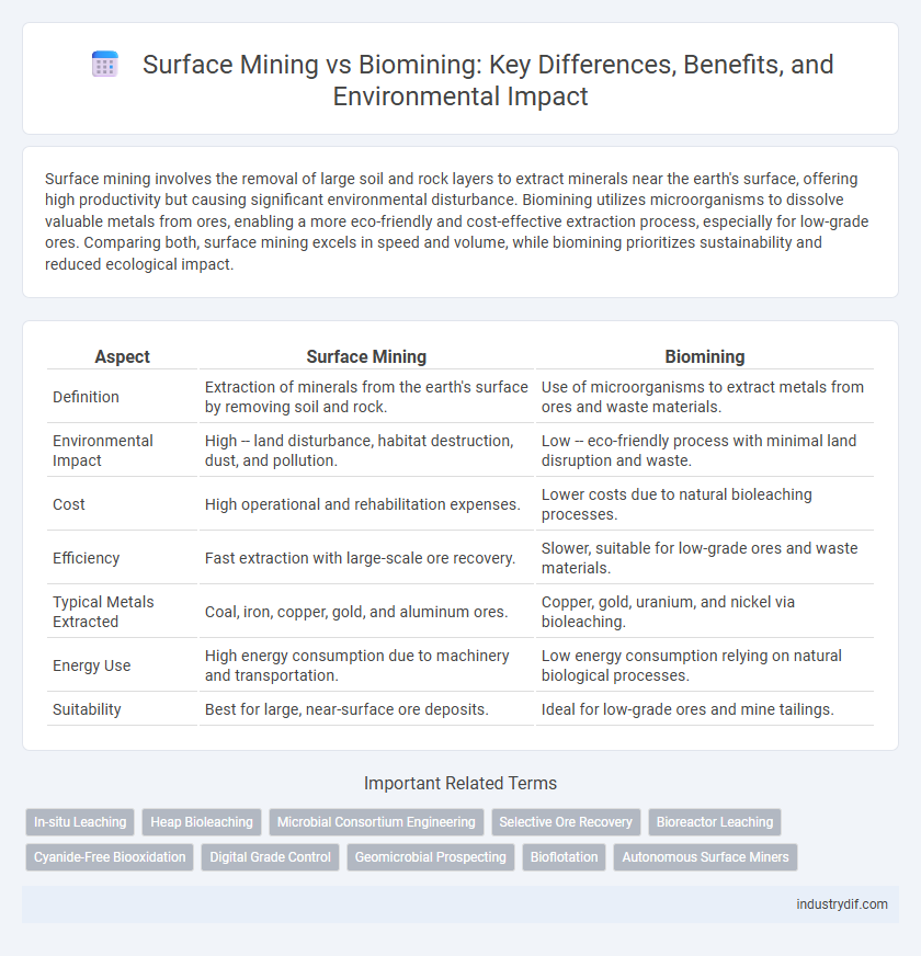 Surface Mining vs Biomining: Key Differences, Benefits, and Environmental Impact