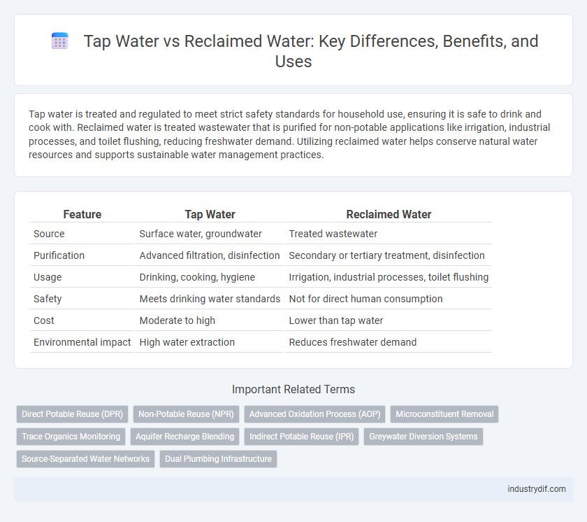 Tap Water vs Reclaimed Water: Key Differences, Benefits, and Uses