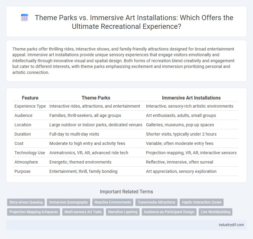 Theme Parks vs. Immersive Art Installations: Which Offers the Ultimate Recreational Experience?