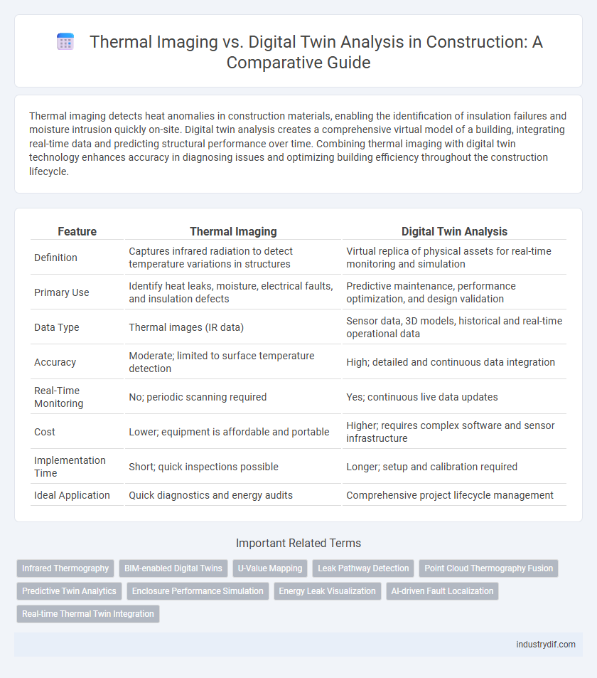 Thermal Imaging vs. Digital Twin Analysis in Construction: A Comparative Guide
