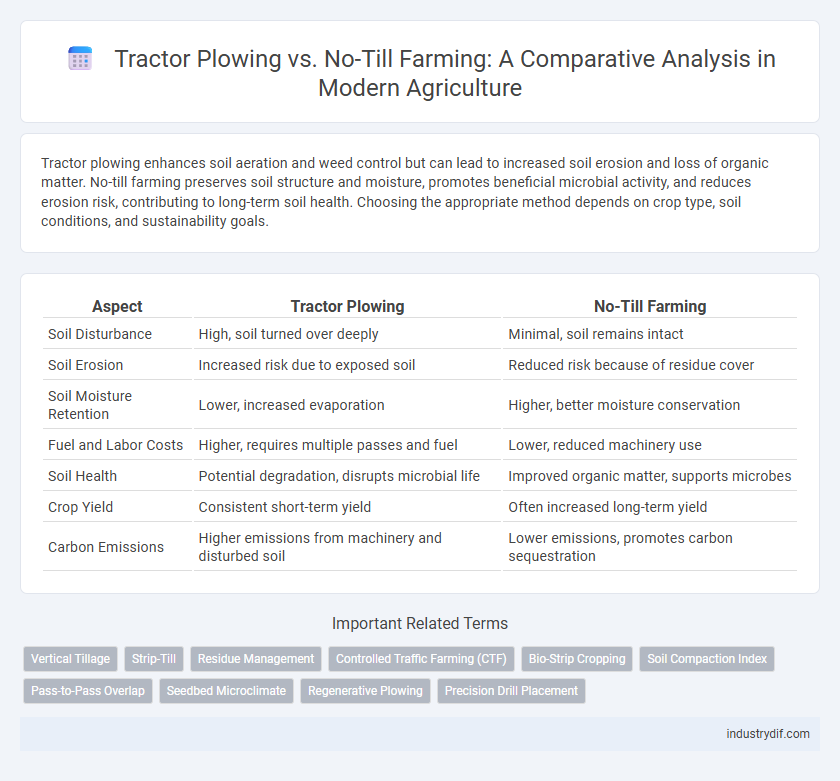 Tractor Plowing vs. No-Till Farming: A Comparative Analysis in Modern Agriculture