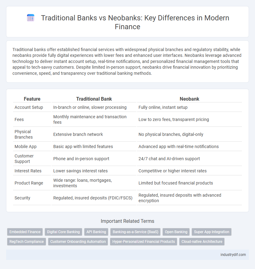 Traditional Banks vs Neobanks: Key Differences in Modern Finance