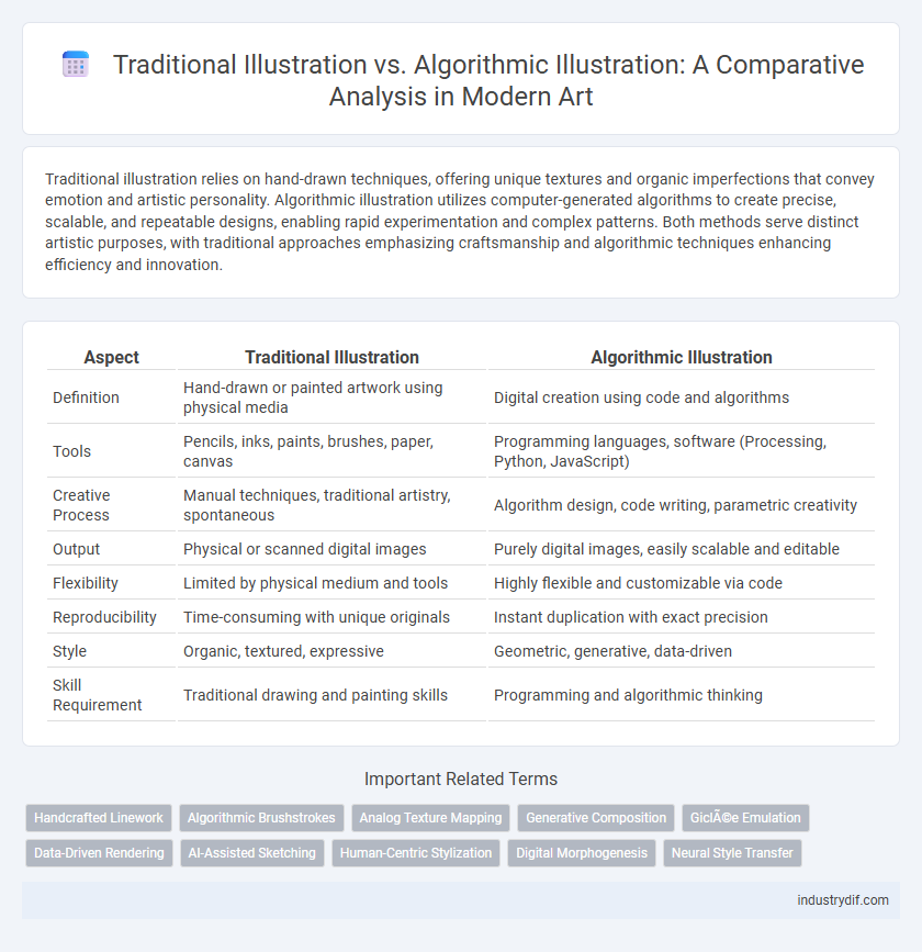 Traditional Illustration vs. Algorithmic Illustration: A Comparative Analysis in Modern Art